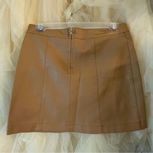 Camel Mini Skirt